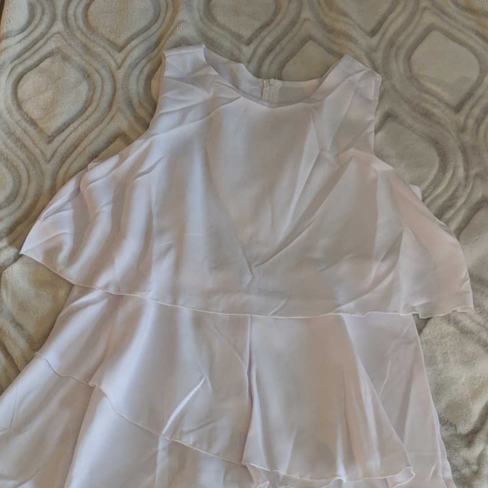 White, brand new, never worn, romper
